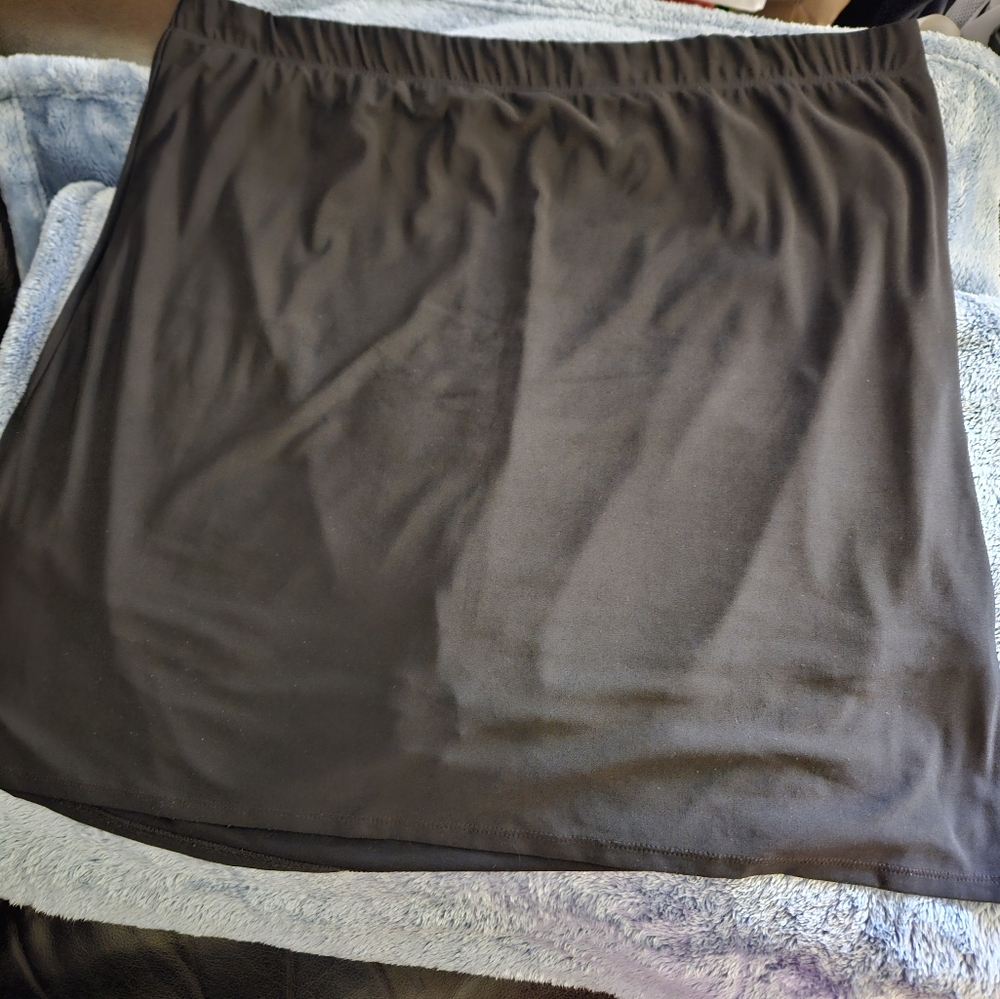 Susan Graver Black Skirt With Shorts